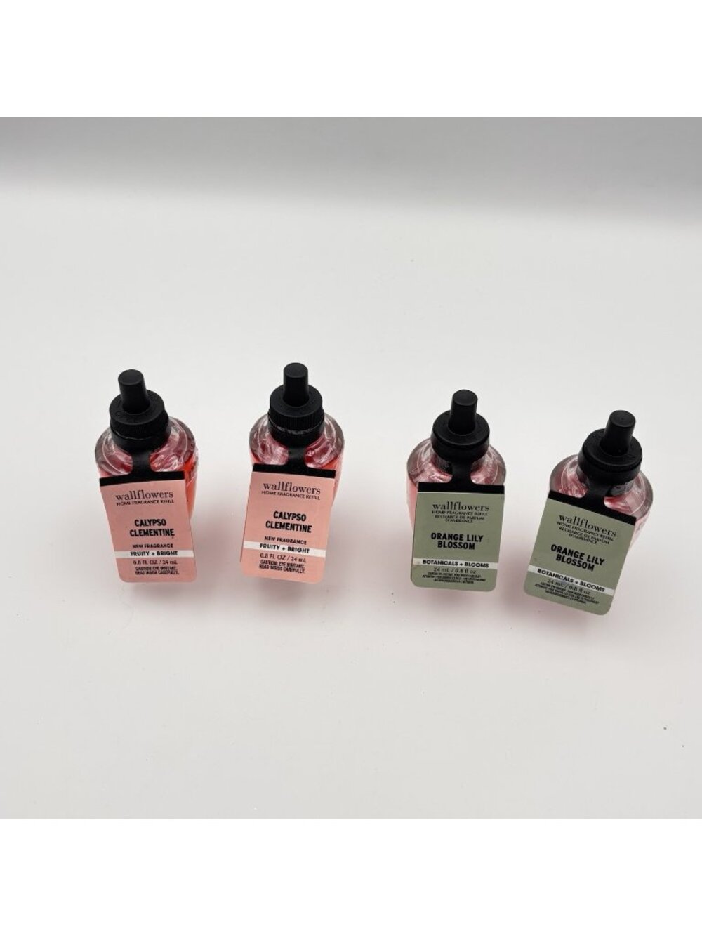 Bath & Body Works Wallflower Mixed Orange Citrus Scents Refills 4 Pack Calypso